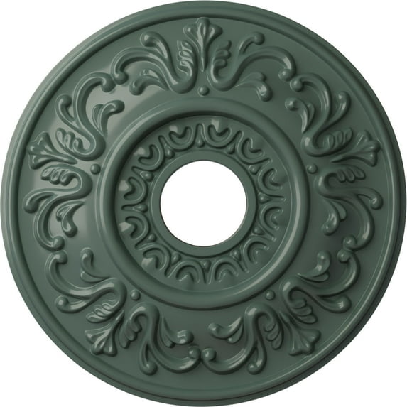 Ekena Millwork 18"OD x 3 1/2"ID x 1"P Valletta Ceiling Medallion (Fits Canopies up to 3 1/2"), Hand-Painted Cloud Burst