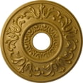 thumbnail image 1 of Ekena Millwork 18"OD x 3 1/2"ID x 1"P Valletta Ceiling Medallion (Fits Canopies up to 3 1/2"), Hand-Painted Pharaohs Gold, 1 of 6
