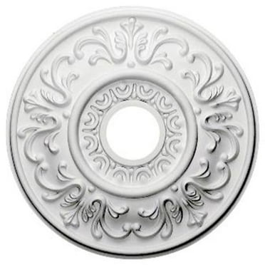 Ekena Millwork 18"OD x 3 1/2"ID x 1"P Valletta Ceiling Medallion (Fits Canopies up to 3 1/2")