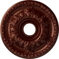 thumbnail image 1 of Ekena Millwork 18"OD x 3 1/2"ID x 2 1/2"P Granada Ceiling Medallion (Fits Canopies up to 6 5/8"), Hand-Painted Antique Copper, 1 of 5