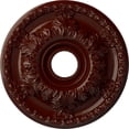 thumbnail image 1 of Ekena Millwork 18"OD x 3 1/2"ID x 2 1/2"P Granada Ceiling Medallion (Fits Canopies up to 6 5/8"), Hand-Painted Brushed Mahogany, 1 of 5