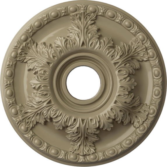 Ekena Millwork 18"OD x 3 1/2"ID x 2 1/2"P Granada Ceiling Medallion (Fits Canopies up to 6 5/8"), Hand-Painted Gobi Desert