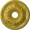 thumbnail image 1 of Ekena Millwork 18"OD x 3 1/2"ID x 2 1/2"P Granada Ceiling Medallion (Fits Canopies up to 6 5/8"), Hand-Painted Rich Gold, 1 of 5