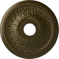 thumbnail image 1 of Ekena Millwork 18"OD x 3 3/4"ID x 1 1/2"P Bailey Ceiling Medallion (Fits Canopies up to 5 3/4"), Hand-Painted Brass, 1 of 6
