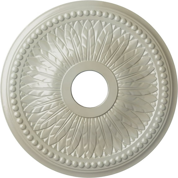 Ekena Millwork 18"OD x 3 3/4"ID x 1 1/2"P Bailey Ceiling Medallion (Fits Canopies up to 5 3/4"), Hand-Painted Flash Blue