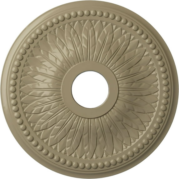 Ekena Millwork 18"OD x 3 3/4"ID x 1 1/2"P Bailey Ceiling Medallion (Fits Canopies up to 5 3/4"), Hand-Painted Gobi Desert
