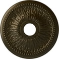 thumbnail image 1 of Ekena Millwork 18"OD x 3 3/4"ID x 1 1/2"P Bailey Ceiling Medallion (Fits Canopies up to 5 3/4"), Hand-Painted Green Gold, 1 of 6