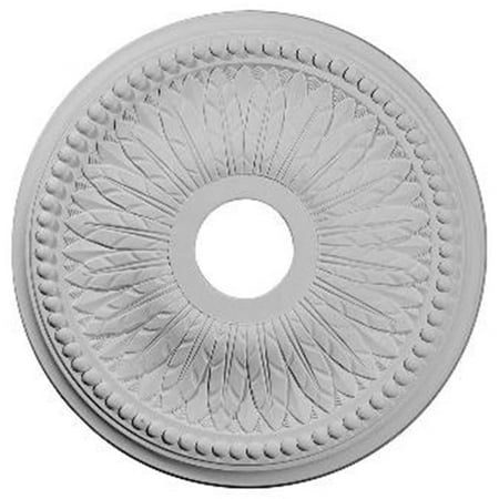 Ekena Millwork 18"OD x 3 3/4"ID x 1 1/2"P Bailey Ceiling Medallion (Fits Canopies up to 5 3/4")