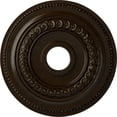 thumbnail image 1 of Ekena Millwork 18"OD x 3 3/8"ID x 7/8"P Oldham Ceiling Medallion (Fits Canopies up to 8 5/8"), Hand-Painted Bronze, 1 of 6