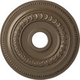 thumbnail image 1 of Ekena Millwork 18"OD x 3 3/8"ID x 7/8"P Oldham Ceiling Medallion (Fits Canopies up to 8 5/8"), Hand-Painted Warm Silver, 1 of 6