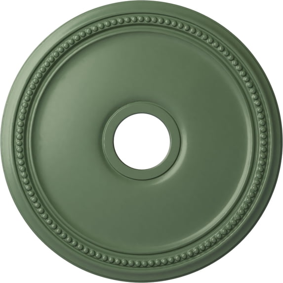 Ekena Millwork 18"OD x 3 5/8"ID x 1 1/8"P Diane Ceiling Medallion (Fits Canopies up to 5 3/8"), Hand-Painted Athenian Green