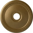 thumbnail image 1 of Ekena Millwork 18"OD x 3 5/8"ID x 1 1/8"P Diane Ceiling Medallion (Fits Canopies up to 5 3/8"), Hand-Painted Pale Gold, 1 of 6