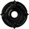 thumbnail image 1 of Ekena Millwork 18"OD x 4"ID x 5/8"P Attica Ceiling Medallion (Fits Canopies up to 5"), Hand-Painted Black Pearl, 1 of 6