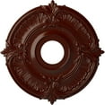 thumbnail image 1 of Ekena Millwork 18"OD x 4"ID x 5/8"P Attica Ceiling Medallion (Fits Canopies up to 5"), Hand-Painted Brushed Mahogany, 1 of 6