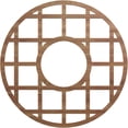 thumbnail image 1 of Ekena Millwork 18"OD x 6 1/2"ID x 3/8"T O'Neal Wood Fretwork Pierced Ceiling Medallion, Walnut, 1 of 3
