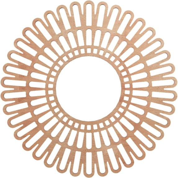 Ekena Millwork 18"OD x 6 3/4"ID x 3/8"T Cornelius Wood Fretwork Pierced Ceiling Medallion, Cherry