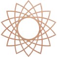 thumbnail image 1 of Ekena Millwork 18"OD x 6 7/8"ID x 1/4"T Eleanor Wood Fretwork Pierced Ceiling Medallion, Cherry, 1 of 3