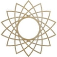 thumbnail image 1 of Ekena Millwork 18"OD x 6 7/8"ID x 1/4"T Eleanor Wood Fretwork Pierced Ceiling Medallion, Hickory, 1 of 3