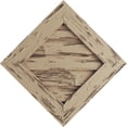 thumbnail image 1 of Ekena Millwork 18"W x 18"H Timberthane Pecky Cypress Diamond Faux Wood Non-Functional Gable Vent, Primed Tan, 1 of 5