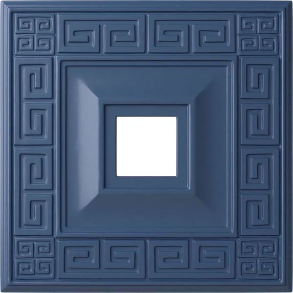 Ekena Millwork 18"W x 18"H x 3 1/2"ID x 1 1/8"P Eris Ceiling Medallion (Fits Canopies up to 9 7/8"), Hand-Painted Americana