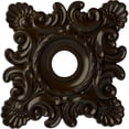 thumbnail image 1 of Ekena Millwork 18"W x 18"H x 3 1/4"ID x 1 1/2"P Crawley Ceiling Medallion (Fits Canopies up to 6 3/4"), Hand-Painted Bronze, 1 of 5