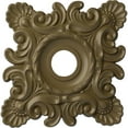 thumbnail image 1 of Ekena Millwork 18"W x 18"H x 3 1/4"ID x 1 1/2"P Crawley Ceiling Medallion (Fits Canopies up to 6 3/4"), Hand-Painted Mississippi Mud, 1 of 5
