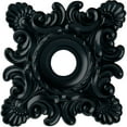thumbnail image 1 of Ekena Millwork 18"W x 18"H x 3 1/4"ID x 1 1/2"P Crawley Ceiling Medallion (Fits Canopies up to 6 3/4"), Hand-Painted Night Shade, 1 of 5