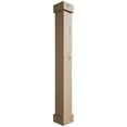 thumbnail image 1 of Ekena Millwork 18"W x 4'H Knotty Pine Endurathane Faux Wood Non-Tapered Square Column Wrap with Standard Capital & Base, 1 of 20