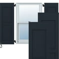 thumbnail image 1 of Ekena Millwork 18"W x 62"H Americraft Two Equal Raised Panel Exterior Real Wood Shutters (Per Pair), Starless Night Blue, 1 of 10