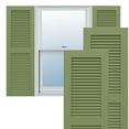 thumbnail image 1 of Ekena Millwork 18"W x 77"H True Fit PVC Two Equal Louver Shutters, Moss Green (Per Pair - Hardware Not Included), 1 of 11