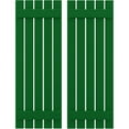 thumbnail image 1 of Ekena Millwork 19 1/2"W x 31"H Americraft Five Board (2 Batten) Exterior Real Wood Spaced Board-n-Batten Shutters (Per Pair), Viridian Green, 1 of 10