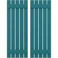 thumbnail image 1 of Ekena Millwork 19 1/2"W x 47"H Americraft Five Board (2 Batten) Exterior Real Wood Spaced Board-n-Batten Shutters (Per Pair), Antigua, 1 of 10