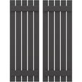 thumbnail image 1 of Ekena Millwork 19 1/2"W x 47"H Americraft Five Board (2 Batten) Exterior Real Wood Spaced Board-n-Batten Shutters (Per Pair), Shadow Mountain, 1 of 10