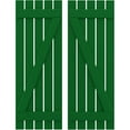 thumbnail image 1 of Ekena Millwork 19 1/2"W x 76"H Americraft Five Board (2 Batten) Exterior Real Wood Spaced Board-n-Batten Shutters w/ Z-Bar (Per Pair), Viridian Green, 1 of 10