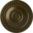 thumbnail image 1 of Ekena Millwork 19 1/8"OD x 1"P Foster Ceiling Medallion (Fits Canopies up to 5 5/8"), Hand-Painted Brass, 1 of 8