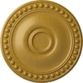 thumbnail image 1 of Ekena Millwork 19 1/8"OD x 1"P Foster Ceiling Medallion (Fits Canopies up to 5 5/8"), Hand-Painted Iridescent Gold, 1 of 8