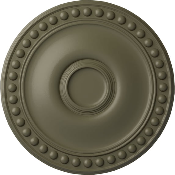 Ekena Millwork 19 1/8"OD x 1"P Foster Ceiling Medallion (Fits Canopies up to 5 5/8"), Hand-Painted Spartan Stone