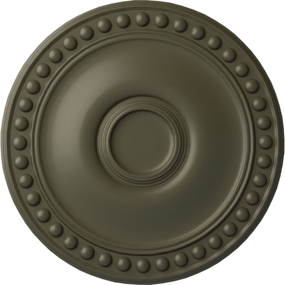 Ekena Millwork 19 1/8"OD x 1"P Foster Ceiling Medallion (Fits Canopies up to 5 5/8"), Hand-Painted Witch Hazel