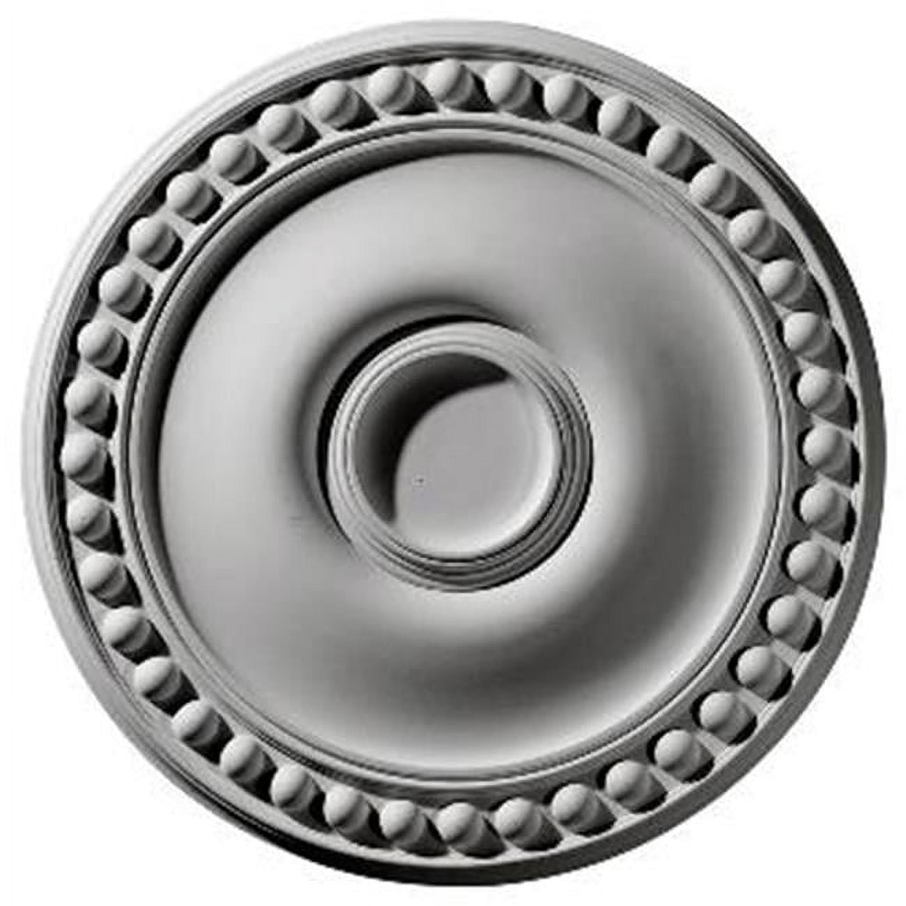 Primed White Urethane Foster Ceiling Medallion, 19 1/8" Diameter