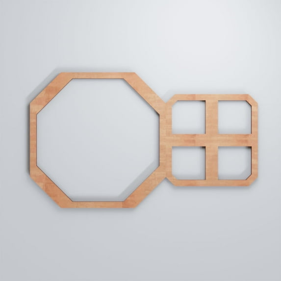 Ekena Millwork 19 1/8"W x 11 3/8"H x 3/8"T Small Johnston Decorative Fretwork Wood Wall Panels, Cherry