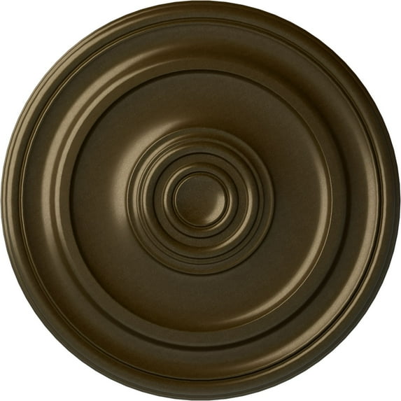 Ekena Millwork 19 3/4"OD x 1 1/2"P Kepler Traditional Ceiling Medallion (For Canopies up to 4 1/2"), Hand-Painted Brass