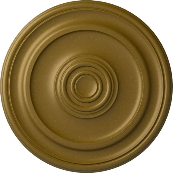 Ekena Millwork 19 3/4"OD x 1 1/2"P Kepler Traditional Ceiling Medallion (For Canopies up to 4 1/2"), Hand-Painted Gold