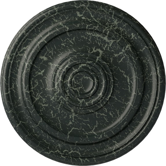 Ekena Millwork 19 3/4"OD x 1 1/2"P Kepler Traditional Ceiling Medallion (For Canopies up to 4 1/2"), Hand-Painted Painted Turtle Crackle