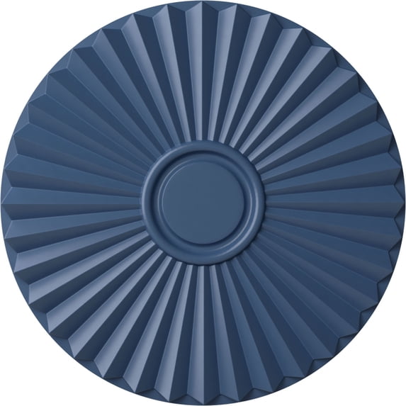 Ekena Millwork 19 3/4"OD x 1 3/8"P Shakuras Ceiling Medallion (For Canopies up to 5"), Hand-Painted Americana
