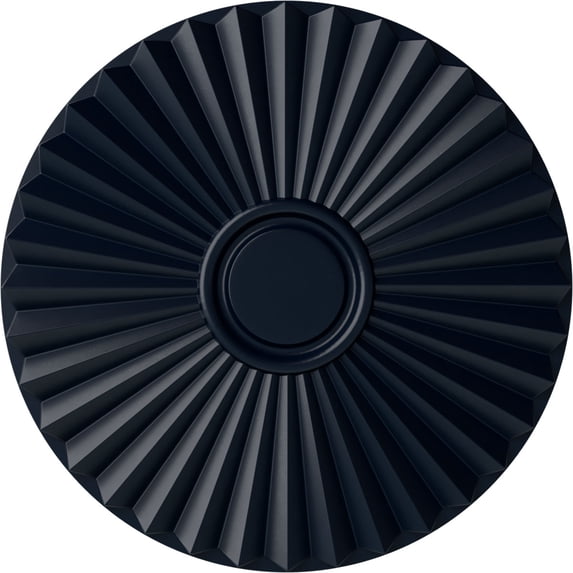 Ekena Millwork 19 3/4"OD x 1 3/8"P Shakuras Ceiling Medallion (For Canopies up to 5"), Hand-Painted Midnight Dream