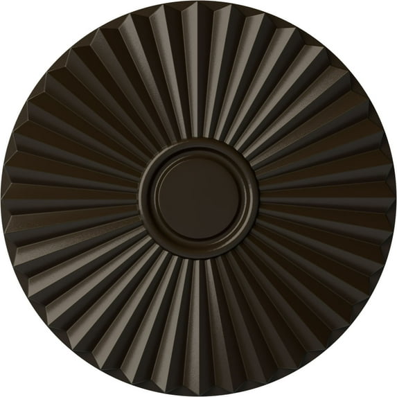 Ekena Millwork 19 3/4"OD x 1 3/8"P Shakuras Ceiling Medallion (For Canopies up to 5"), Hand-Painted Stone Hearth