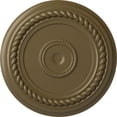thumbnail image 1 of Ekena Millwork 19 5/8"OD x 1 1/2"P Alexandria Rope Ceiling Medallion (Fits Canopies up to 4 5/8"), Hand-Painted Mississippi Mud, 1 of 6