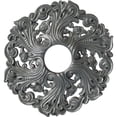 thumbnail image 1 of Ekena Millwork 19 5/8"OD x 4 3/4"ID x 1 3/4"P Orrington Ceiling Medallion (Fits Canopies up to 4 3/4"), Hand-Painted Platinum, 1 of 6