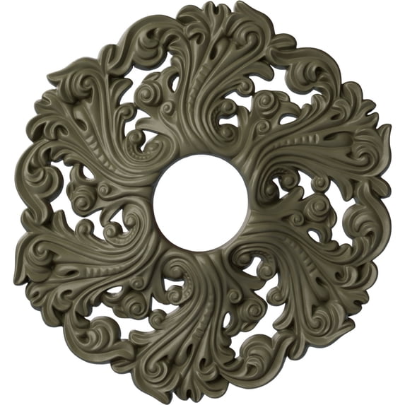 Ekena Millwork 19 5/8"OD x 4 3/4"ID x 1 3/4"P Orrington Ceiling Medallion (Fits Canopies up to 4 3/4"), Hand-Painted Spartan Stone