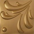 thumbnail image 1 of Ekena Millwork 19 5/8"W x 19 5/8"H Acacia EnduraWall Decorative 3D Wall Panel, Bright Coat Gold (Covers 2.67 Sq. Ft.), 1 of 6